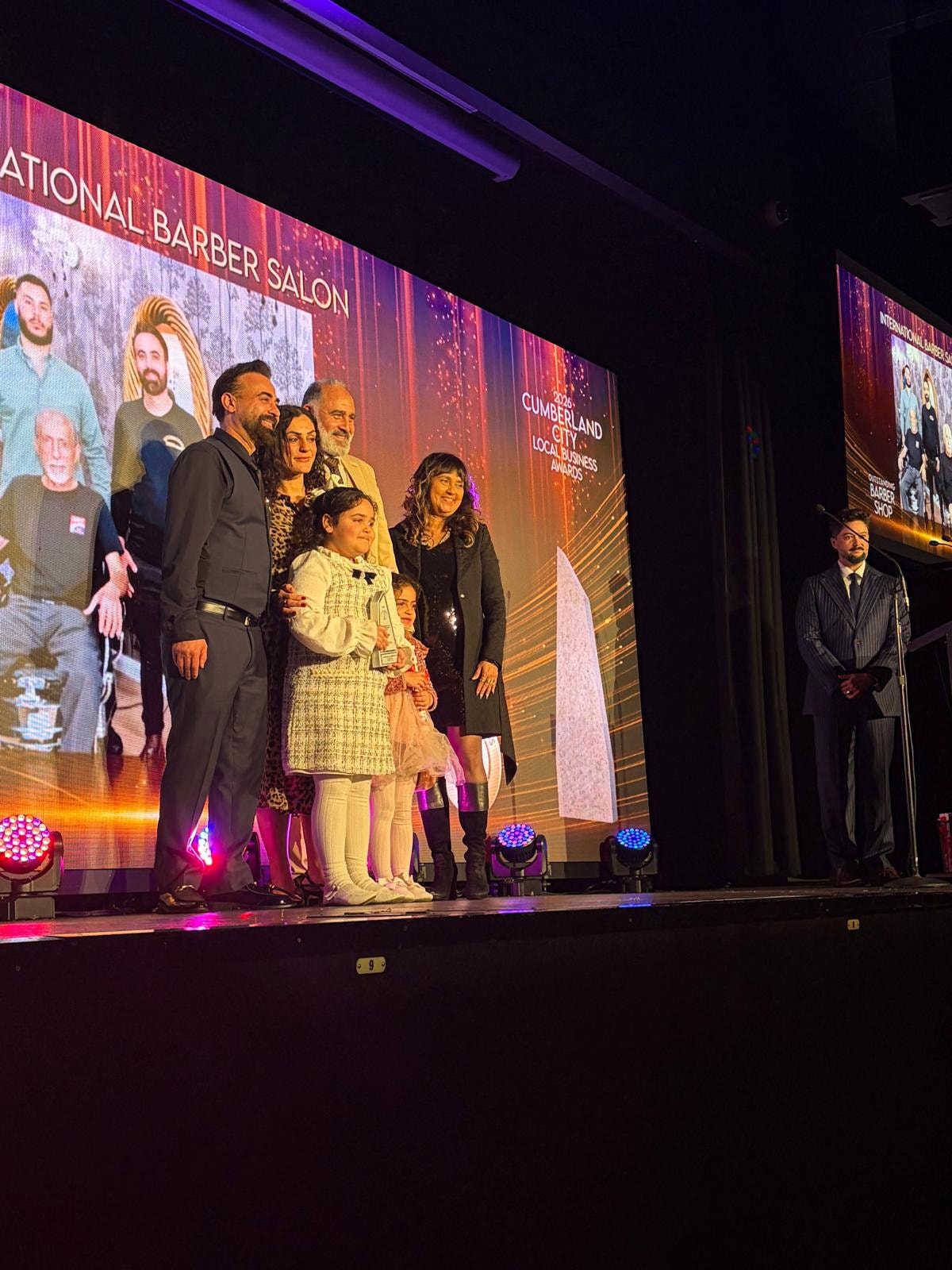 Able Choice at the 2026 Cumberland City Local Business Awards — barber salon category
